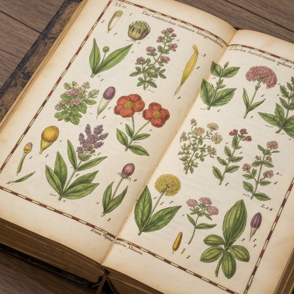 Buku kuno tentang tumbuhan